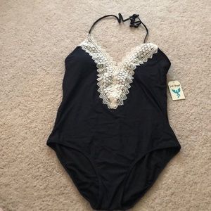 NWT halter Sea Angel one piece bathing suit